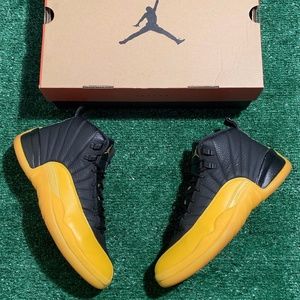 Jordan 12 Retro Black University Gold Size: 9